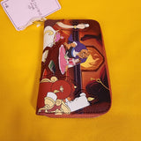 Loungefly Disney Princess Beauty and the Beast Fireplace Scene Zip Wallet