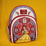 Loungefly Disney Beauty and the Beast Belle Stained Glass Portrait Mini Backpack