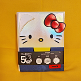 Loungefly Hello Kitty Pearlescent 50th Anniversary Refillable Notebook Journal
