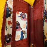Loungefly Disney Princess Beauty and the Beast Fireplace Scene Zip Wallet