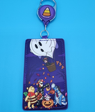 Loungefly Winnie the Pooh Trick or Treat Halloween Retractable Lanyard ID Holder