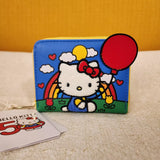 Hello Kitty 50th Anniversary Red Balloon Zip Around Wallet