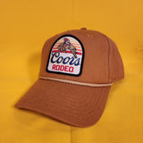 Coors Banquet Beer Coors Rodeo Embroidered Patch Snap Back Hat Tan Baseball Cap