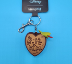 Loungefly Disney Robin Hood 3D Keychain Tree Carving Heart Maid Marian Charm