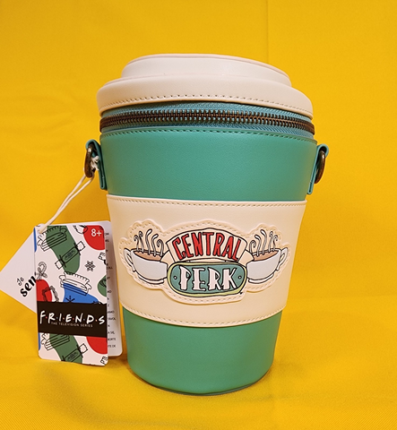 Loungefly Friends Central Perk To-Go Coffee Cup Figural Crossbody Bag