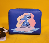 Loungefly Disney Lilo & Stitch Blue Bird & Stitch Sunset Beach Zip Wallet