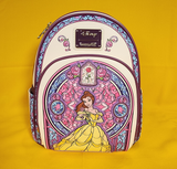 Loungefly Disney Beauty and the Beast Belle Stained Glass Portrait Mini Backpack