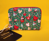 Loungefly Disney Mickey Mouse Holiday Christmas Sweet Treats Zip Wallet