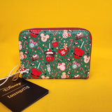 Loungefly Disney Mickey Mouse Holiday Christmas Sweet Treats Zip Wallet