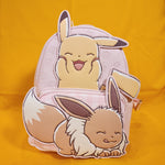 Pokémon Cafe Pikachu & Eevee Pink Dessert Mini Backpack
