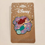 Little Mermaid Ariel Swimming Shell Frame Enamel Pin