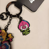 Alice in Wonderland Wild Flower Mushroom Keychain Charm
