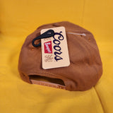 Coors Banquet Beer Coors Rodeo Embroidered Patch Snap Back Hat Tan Baseball Cap
