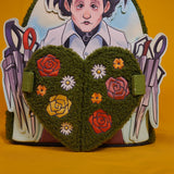 Loungefly Edward Scissorhands Sherpa Heart Topiary Horror Movie Mini Backpack