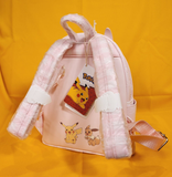 Pokémon Cafe Pikachu & Eevee Pink Dessert Mini Backpack
