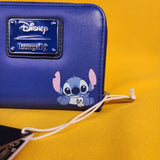 Loungefly Disney Lilo & Stitch Blue Bird & Stitch Sunset Beach Zip Wallet