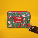 Loungefly Disney Mickey Mouse Holiday Christmas Sweet Treats Zip Wallet