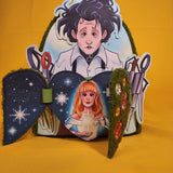 Loungefly Edward Scissorhands Sherpa Heart Topiary Horror Movie Mini Backpack