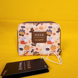 Loungefly Disney Pixar WALL-E & Eve Fall Autum Leaf Pumpkin Icons Zipper Wallet