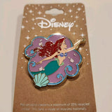 Little Mermaid Ariel Swimming Shell Frame Enamel Pin