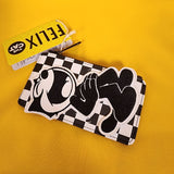 Loungefly Felix the Cat Checkered Black and White Cardholder Wallet
