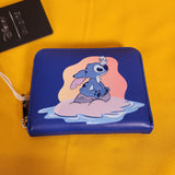 Loungefly Disney Lilo & Stitch Blue Bird & Stitch Sunset Beach Zip Wallet