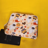 Loungefly Disney Pixar WALL-E & Eve Fall Autum Leaf Pumpkin Icons Zipper Wallet