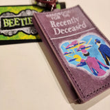 Beetlejuice Handbook for the Recently Deceased Retractable Lanyard ID Holder