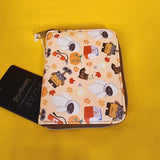 Loungefly Disney Pixar WALL-E & Eve Fall Autum Leaf Pumpkin Icons Zipper Wallet