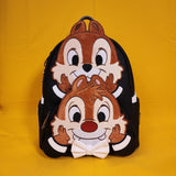 Loungefly Disney Chip N' Dale Two Chips & A Miss Figural Mini Backpack