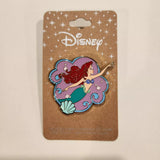 Little Mermaid Ariel Swimming Shell Frame Enamel Pin