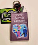 Beetlejuice Handbook for the Recently Deceased Retractable Lanyard ID Holder