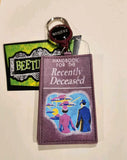 Beetlejuice Handbook for the Recently Deceased Retractable Lanyard ID Holder