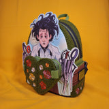 Loungefly Edward Scissorhands Sherpa Heart Topiary Horror Movie Mini Backpack