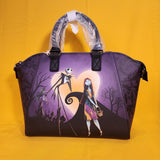 Loungefly The Nightmare Before Christmas Jack & Sally Heart Moon Satchel Handbag