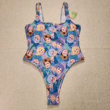 Cakeworthy Golden Girls Swim Suit Bathing Suit One Piece Purple AOP 2XL