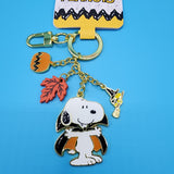 Peanuts Snoopy & Woodstock Vampire Halloween Fall Keychain Charm