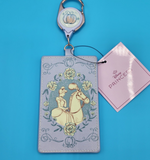 Disney Princess Cinderella with Horse Floral Retractable Lanyard ID Holder