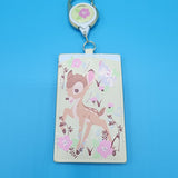 Loungefly Disney Bambi Thumper Floral Spring Retractable Lanyard ID Holder