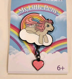 My Little Pony Heart Dangle Rainbow Glitter Enamel Pin