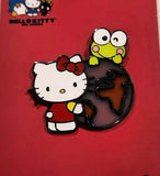 Hello Kitty & Keroppi Globe Stained Glass Effect Enamel Pin