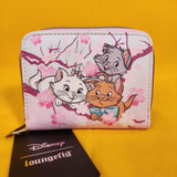 Loungefly Disney The Aristocats Kittens Cherry Blossom Marie Zip Wallet NEW