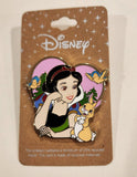 Snow White and Seven Dwarfs Woodland Animals Pink Heart Enamel Pin