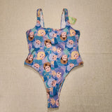 Cakeworthy Golden Girls Swim Suit Bathing Suit One Piece Purple AOP 2XL