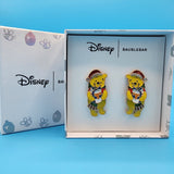 Disney Baublebar Winnie The Pooh Santa Hat Present Stud Dangle Earrings