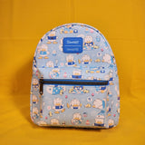 Loungefly Sanrio Pekkle Allover Print Blue Mini Backpack