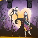 Loungefly The Nightmare Before Christmas Jack & Sally Heart Moon Satchel Handbag