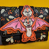 Loungefly Disney Chip N' Dale Bat Costume Halloween Fall Autumn Flap Wallet