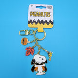 Peanuts Snoopy & Woodstock Vampire Halloween Fall Keychain Charm
