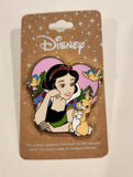 Snow White and Seven Dwarfs Woodland Animals Pink Heart Enamel Pin